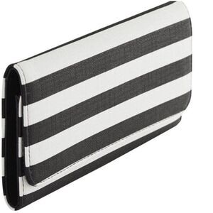 Kut From The Kloth Unisex Black & White Striped Wallet
